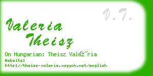 valeria theisz business card